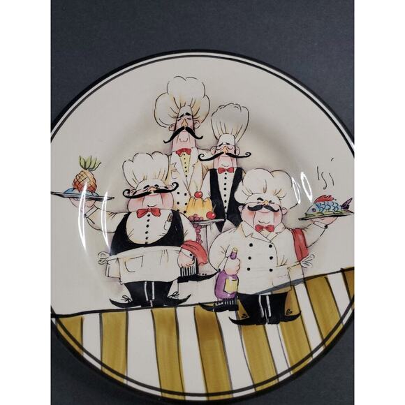 HD Designs Le Chef Dinner Plate And Salad Plate Set - Picture 5 of 9